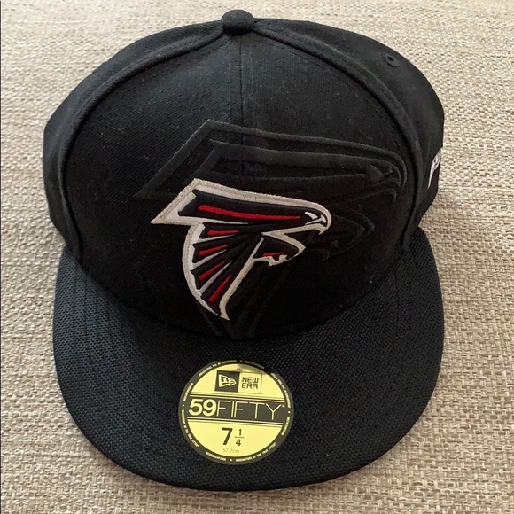 New Era Other - New Era Atlanta Falcons black 59FIFTY hat 7-1/4